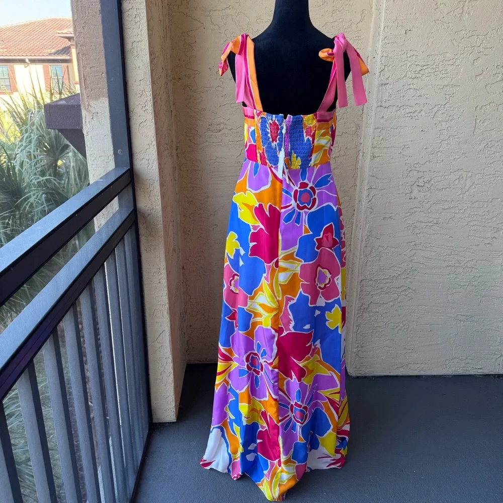 Trina Turk Cami Sleeveless Maxi Dress Sz 6 - Picture 5 of 16